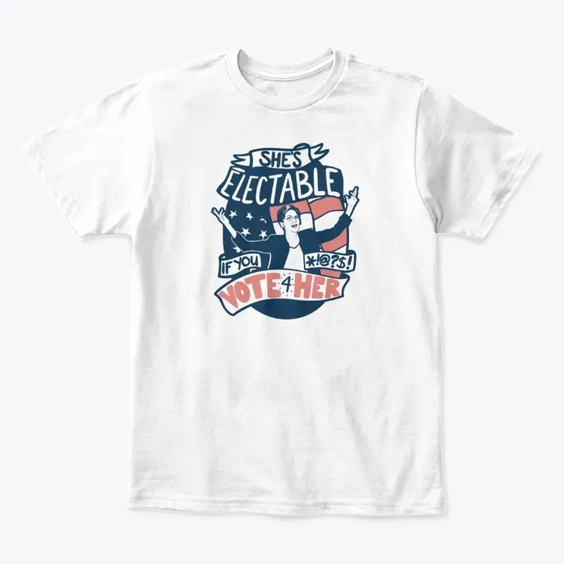 She's Electable Tee -- BLEEPED Edition