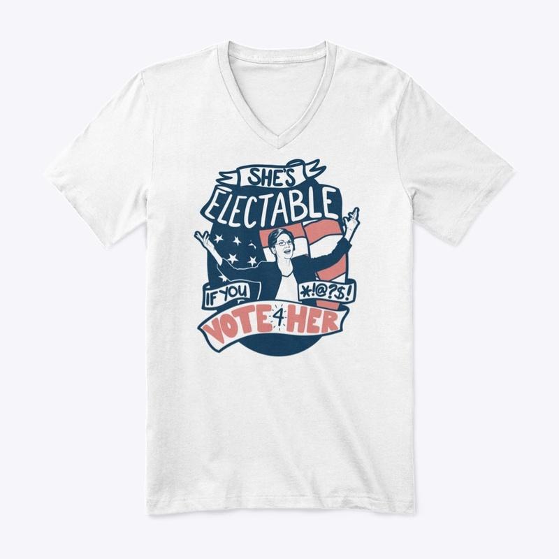 She's Electable Tee -- BLEEPED Edition